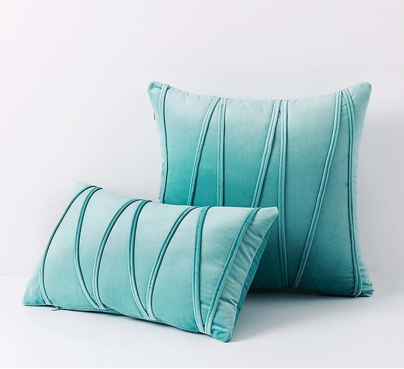 Striped Velvet Throw Pillow Covers