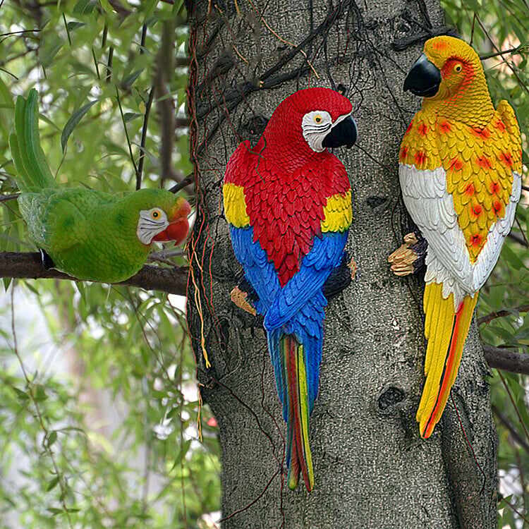 Resin Parrot Bird Statue