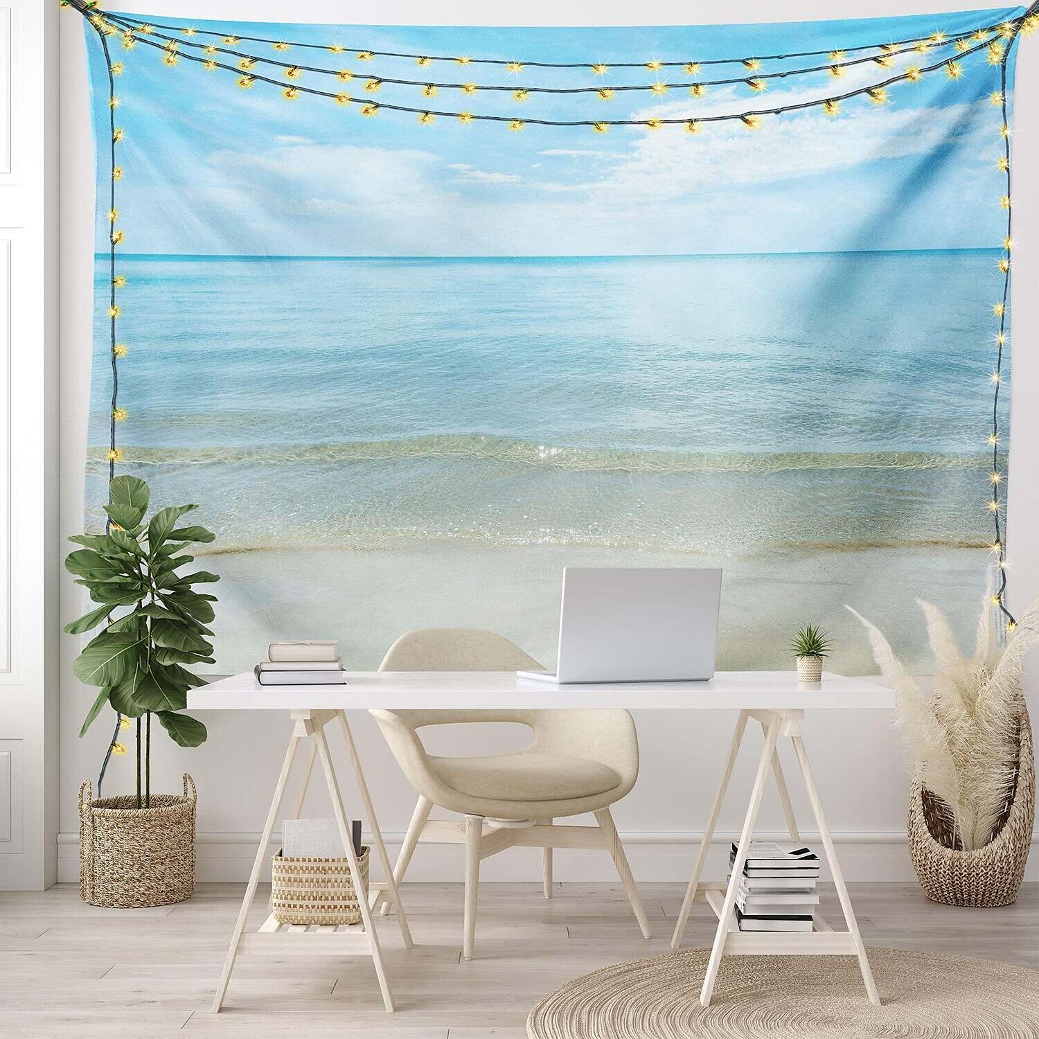 Beach Theme Wall Tapestry Art Decor Photograph Backdrop