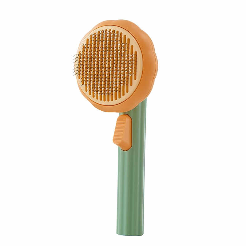 Pumpkin Self Cleaning Slicker Comb