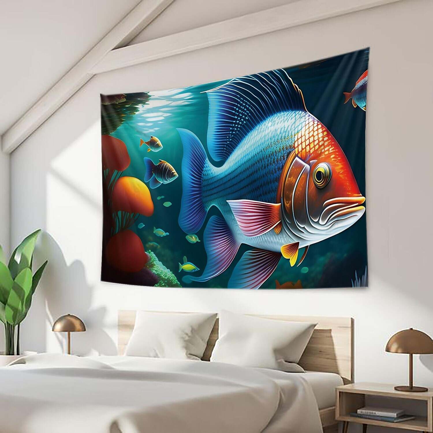 Ocean Fish Wall Tapestry Art Decor