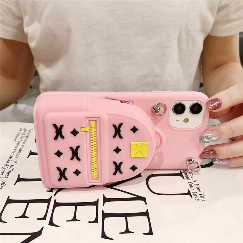 3D  Wallet Coin Bags Cute Phone Case