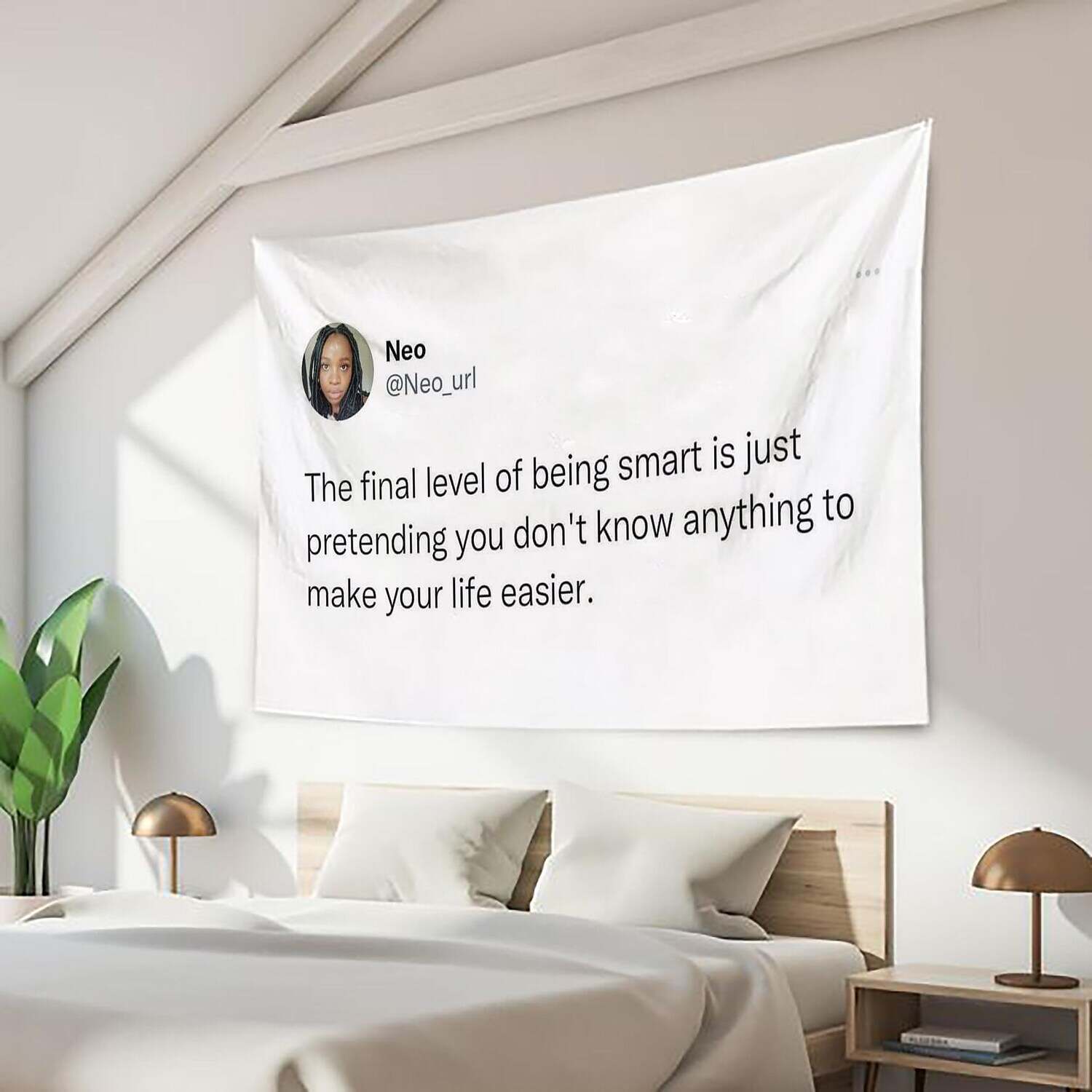 Funny Large Wall Tapestry Tweet Art Decoration