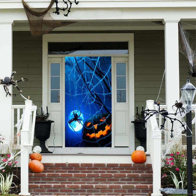 Spider Web Door Mural