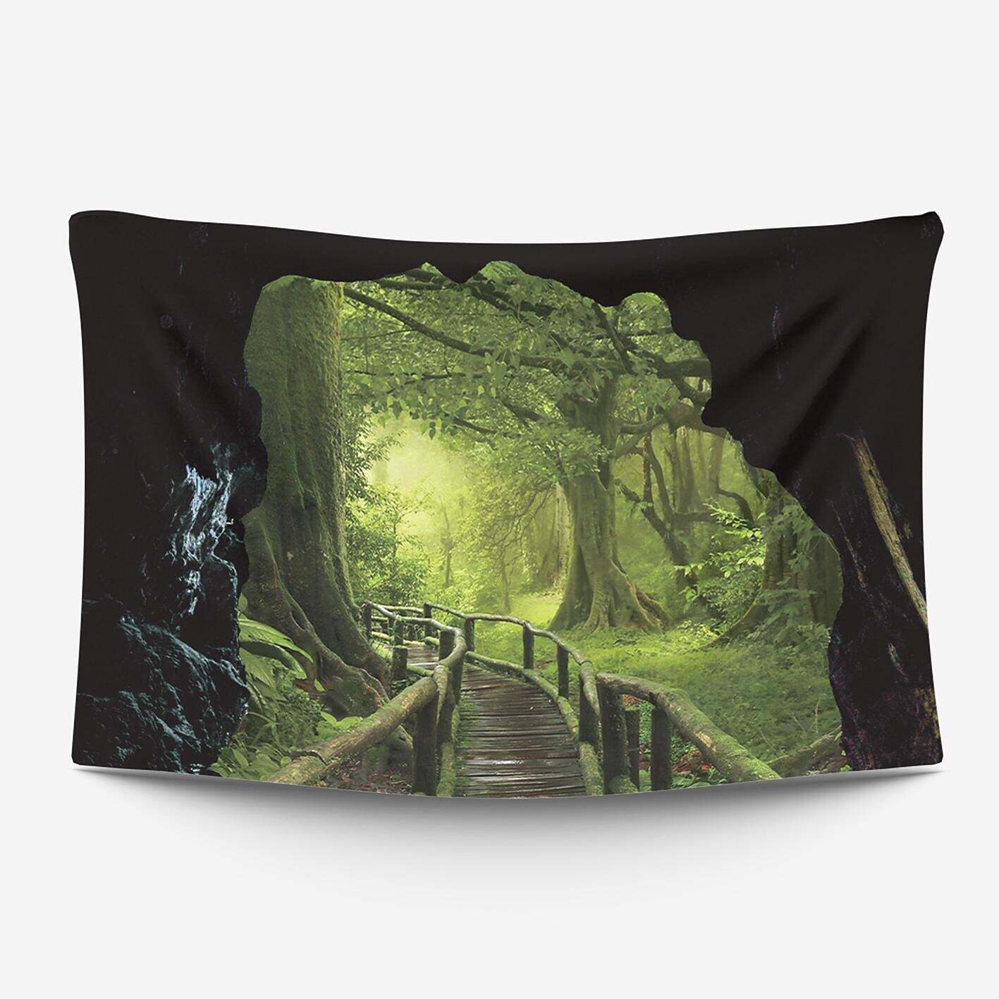 Natural Large Wall Tapestry Cave Art Decor