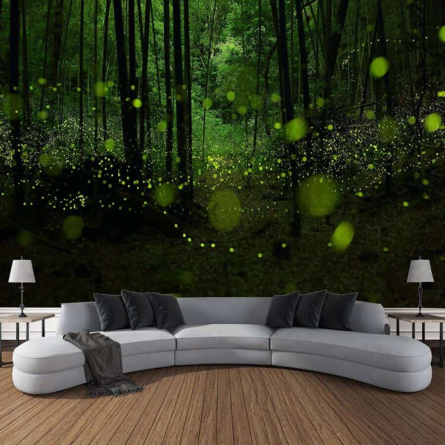 Landscape Forest Hanging Tapestry Wall Art Mural Decor Photograph Backdrop Blanket Curtain Home Bedroom Living Room Decoration