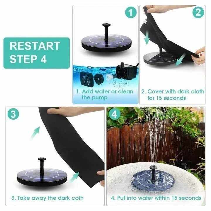 Last Day-75% OFF-Solar-Powered Bird Fountain Kit?