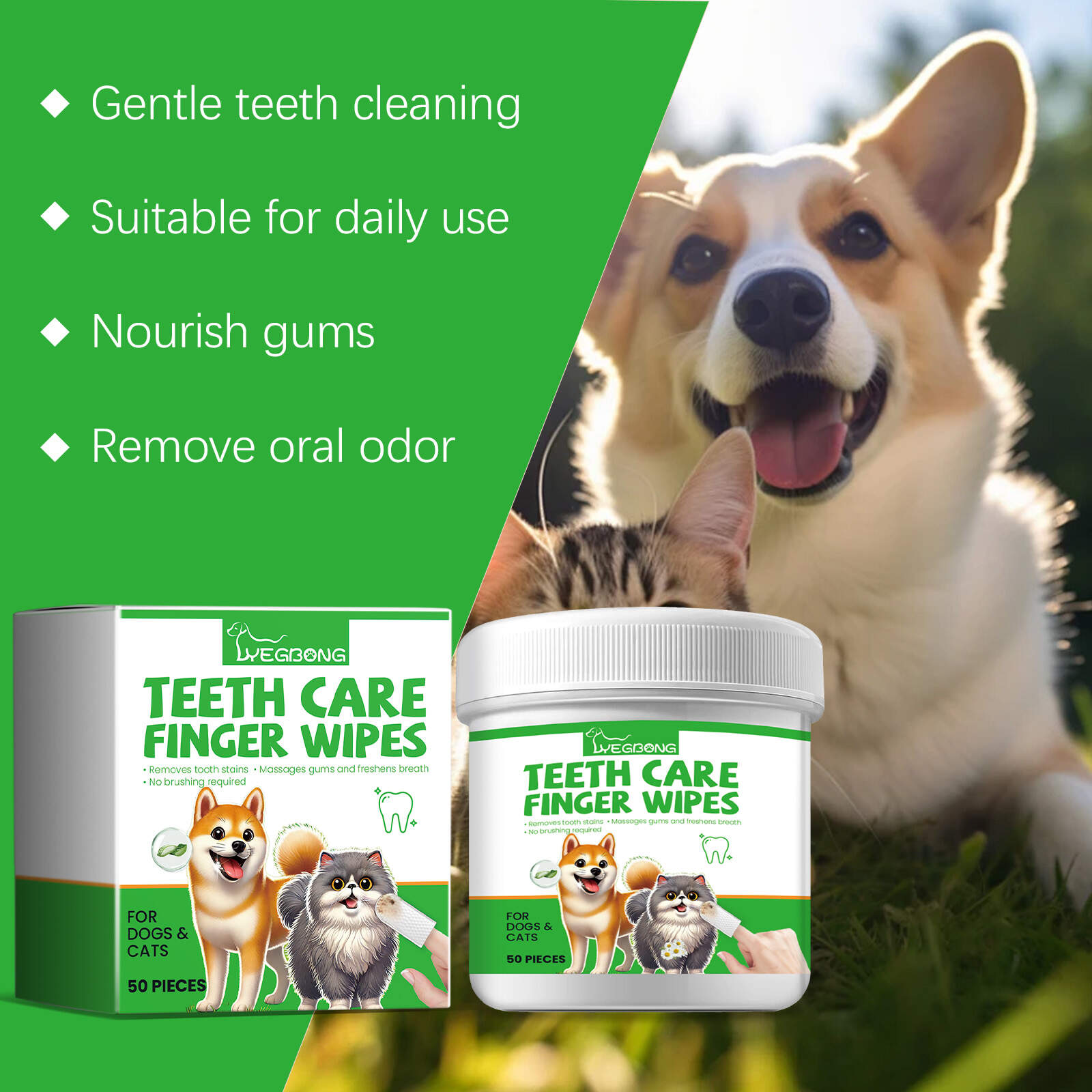 Teeth Care Finger Wipes