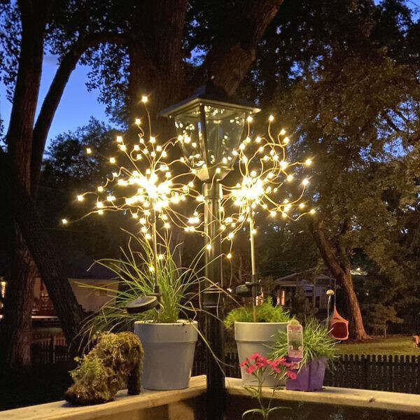 Waterproof Solar Garden Fireworks Lamp