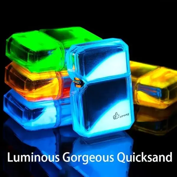 🔥Luminous color quicksand kerosene windproof lighter🔥