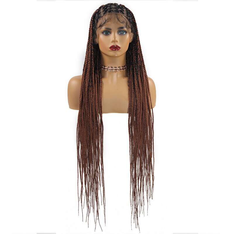 ombre knotless box braid frontal wig