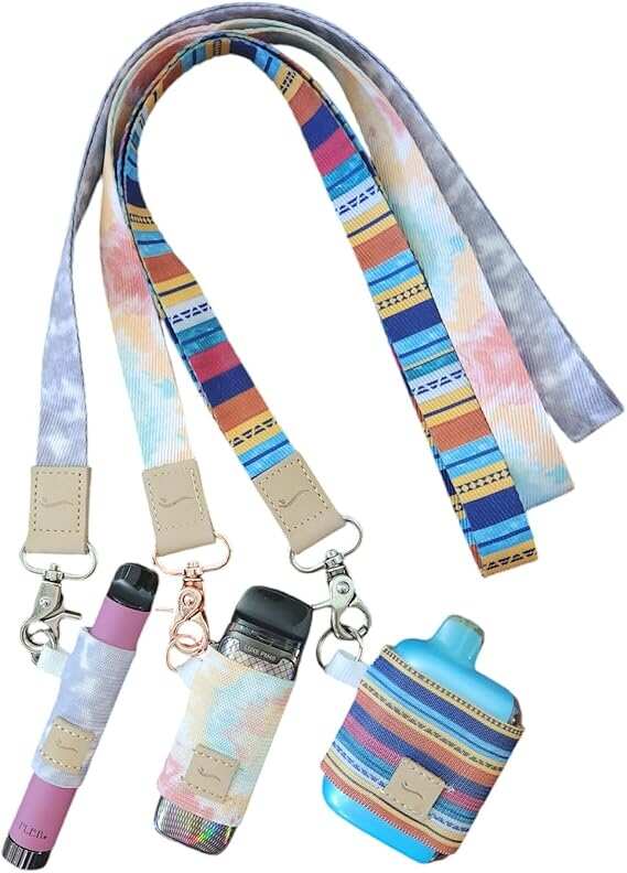 River & Rain Lanyard & Elastic Anti Lost Device Holder Case Leash Necklace