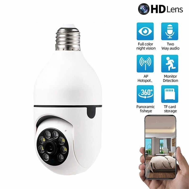 Auto Tracking Panoramic Camera Light Bulb