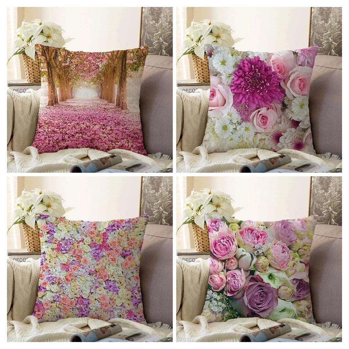 Tapestry Double Side Pillow Cover 4PC Pillowcase