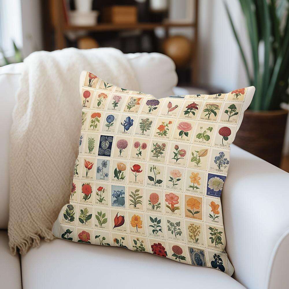 Flower Insect Pillow Cover 1PC