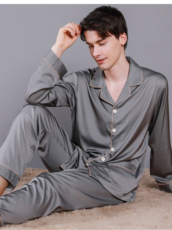 Regular Sleeve Others Simple Regular Fit Plain Matching Couple Pajama Set