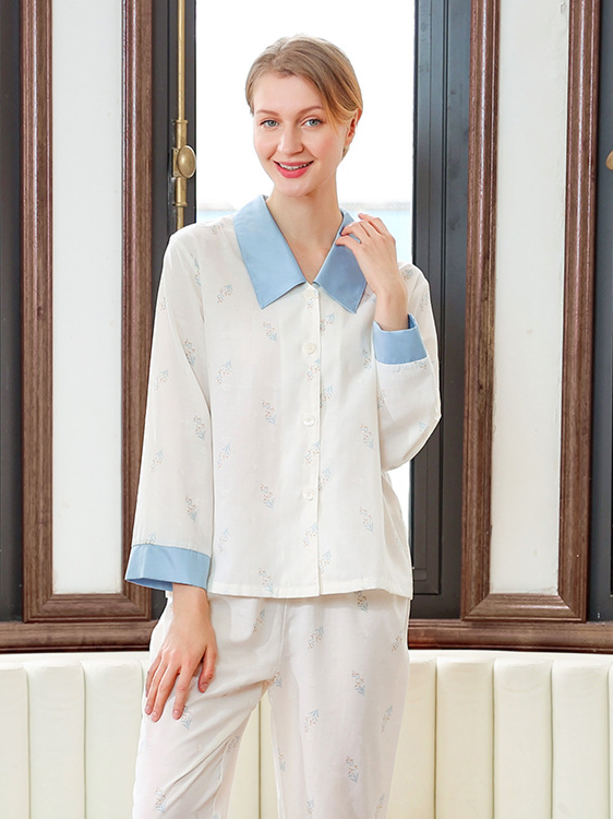 Cotton Regular Sleeve Plain Simple Regular Fit Pajama Set