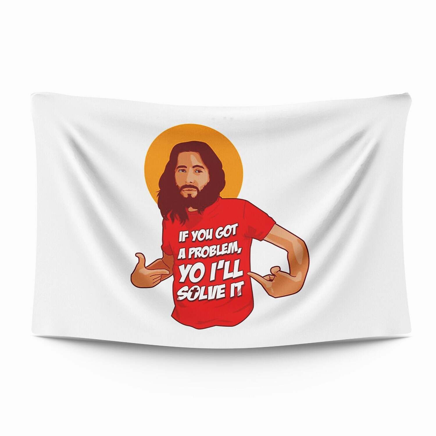 Funny Large Wall Tapestry Jesus Art Decor