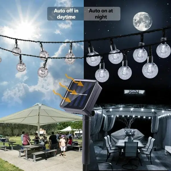 🔥Last Day Special Sale 70% OFF - Solar Powered LED Outdoor String Lights