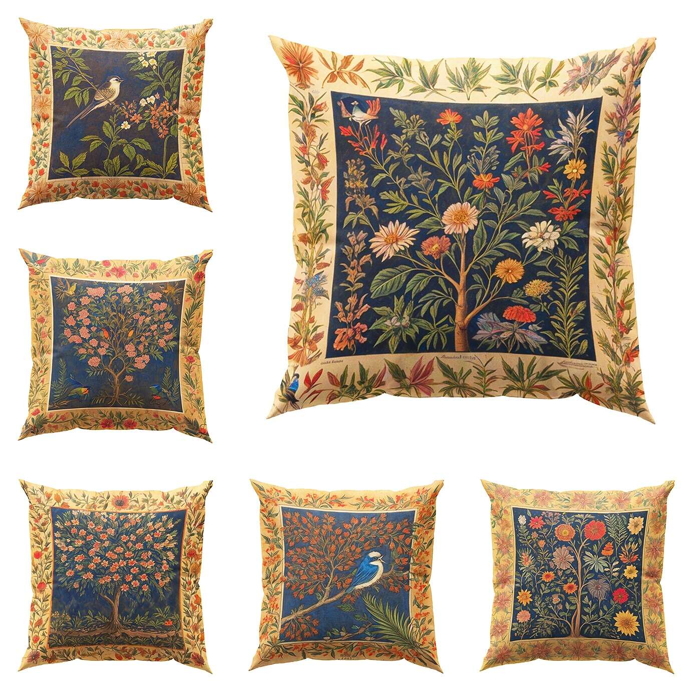 Vintage Double Side Pillow Cover 1PC Tree of Life