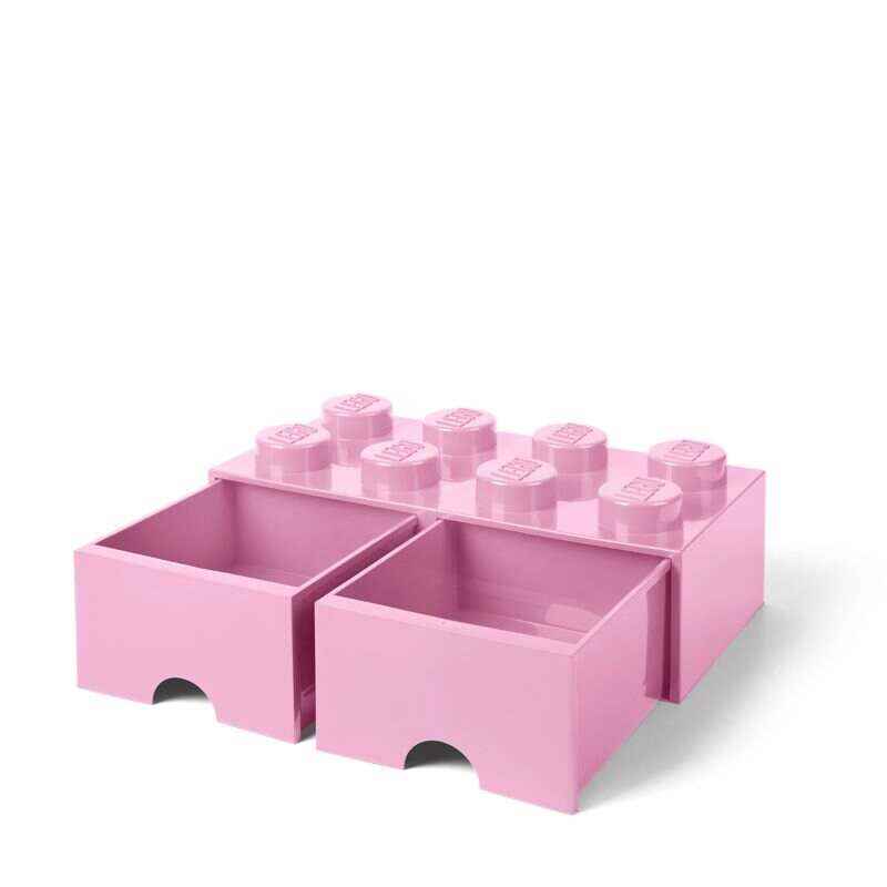 LEGO 8-Stud Light Purple Storage Brick Drawer