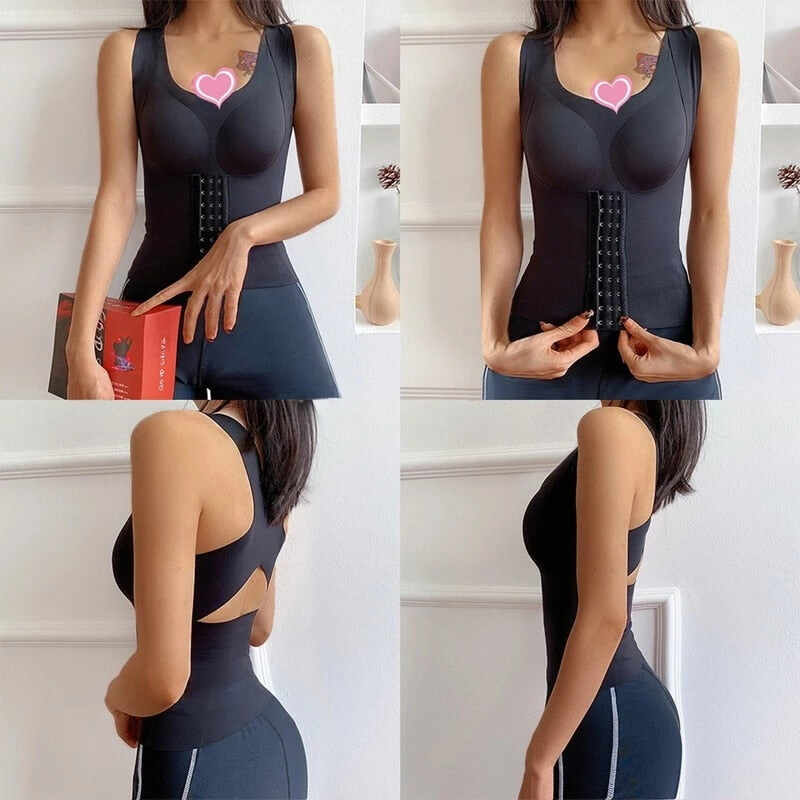 4-in-1 Waist Buttoned Bra Shapewear