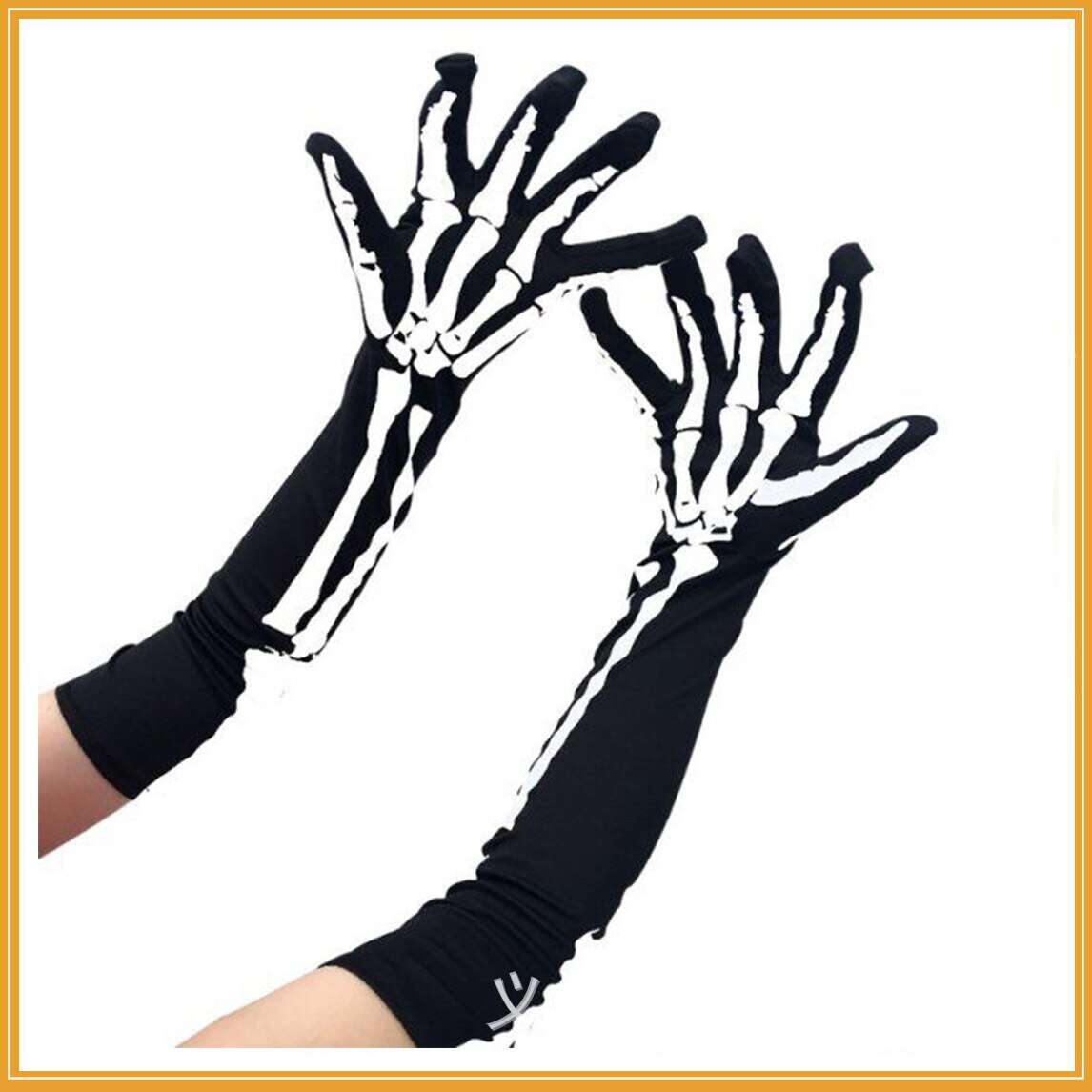 Hot halloween skeleton gloves skeleton socks horror ghost claw gloves dead bleeding gloves