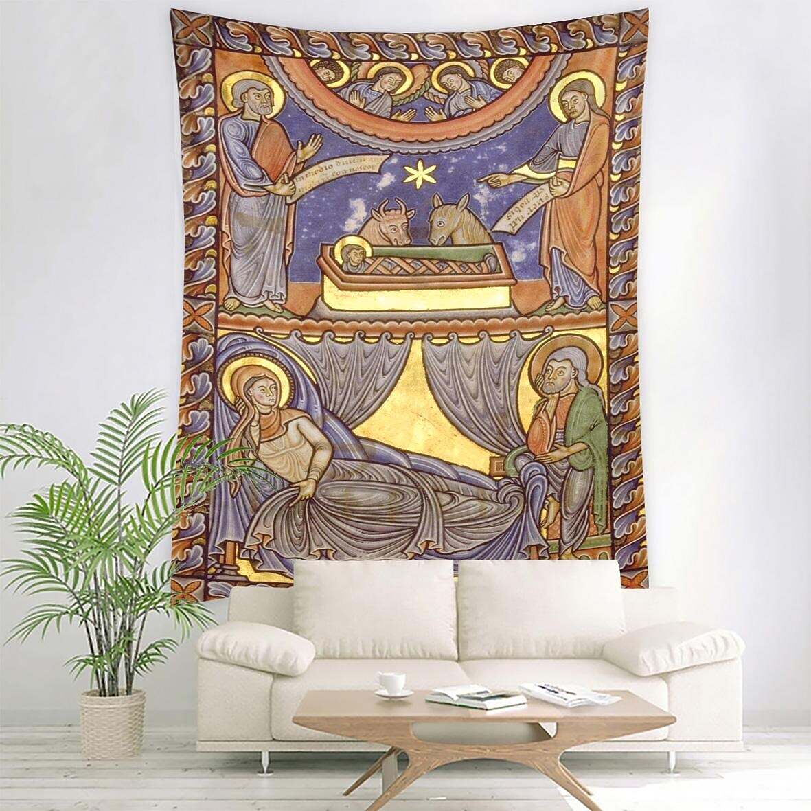 Medieval Painting Wall Tapestry Art Decor