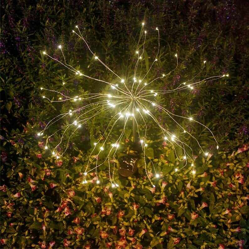 Outdoor Solar Fairy Light Firework LED stake garden-Buy 3 Free Shipping !!!