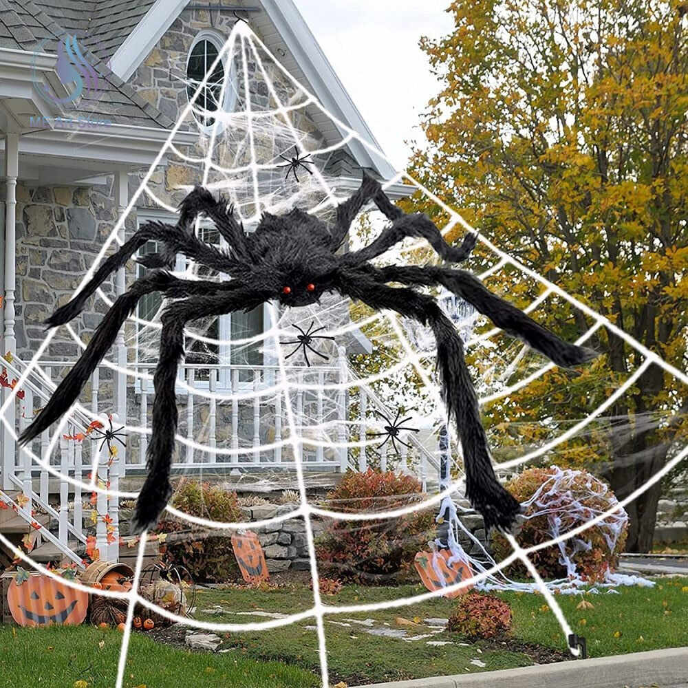 Decorative spider web for Halloween