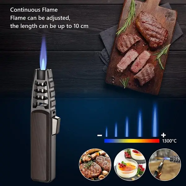 🎁Christmas Pre-Sale 49% OFF-🔥Windproof Straight Torch Blue Flame Lighter