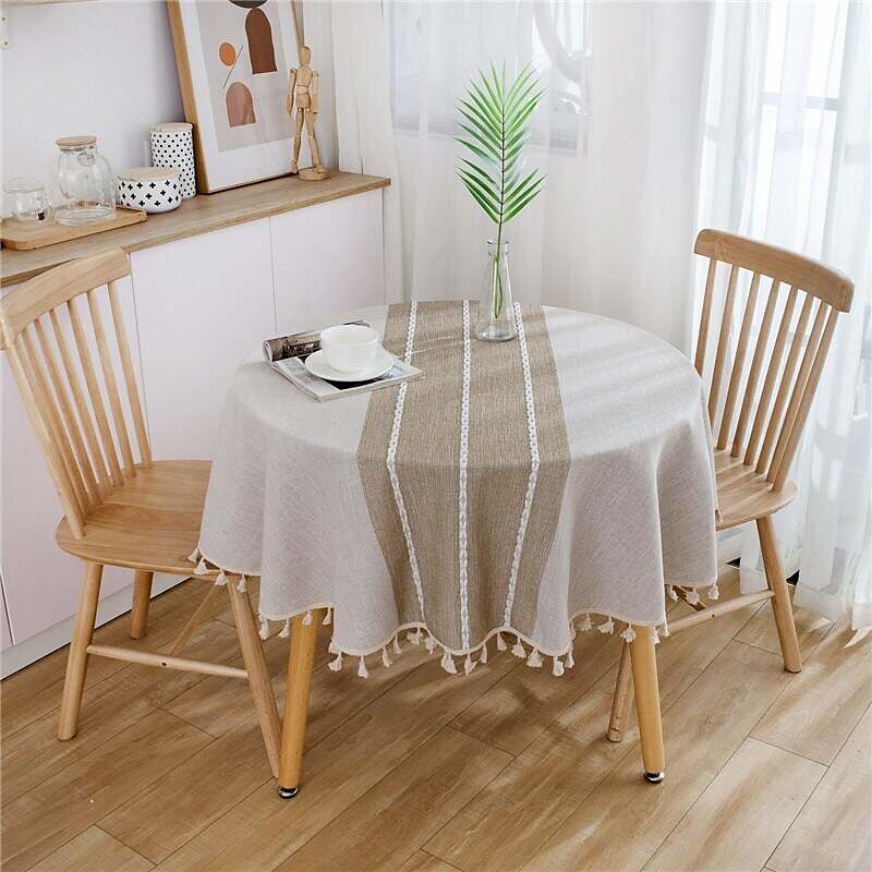 Pastoral Tablecloth Cotton Linen Fabric Table Cloth