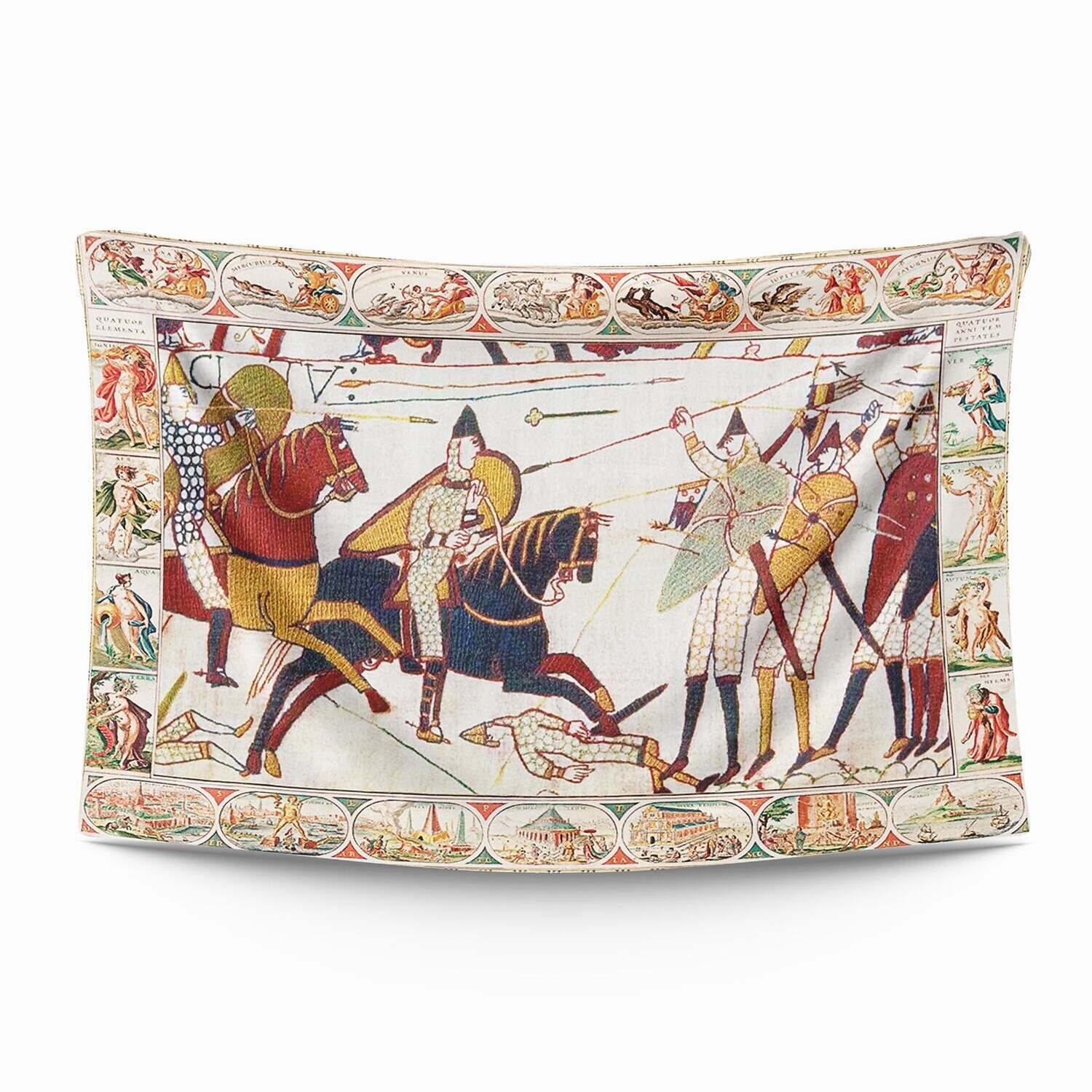 Medieval Bayeux Wall Tapestry Art Decor