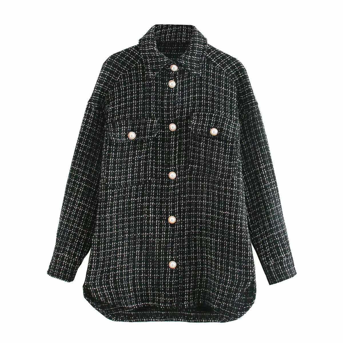 Pattern Thick Coats Jacket