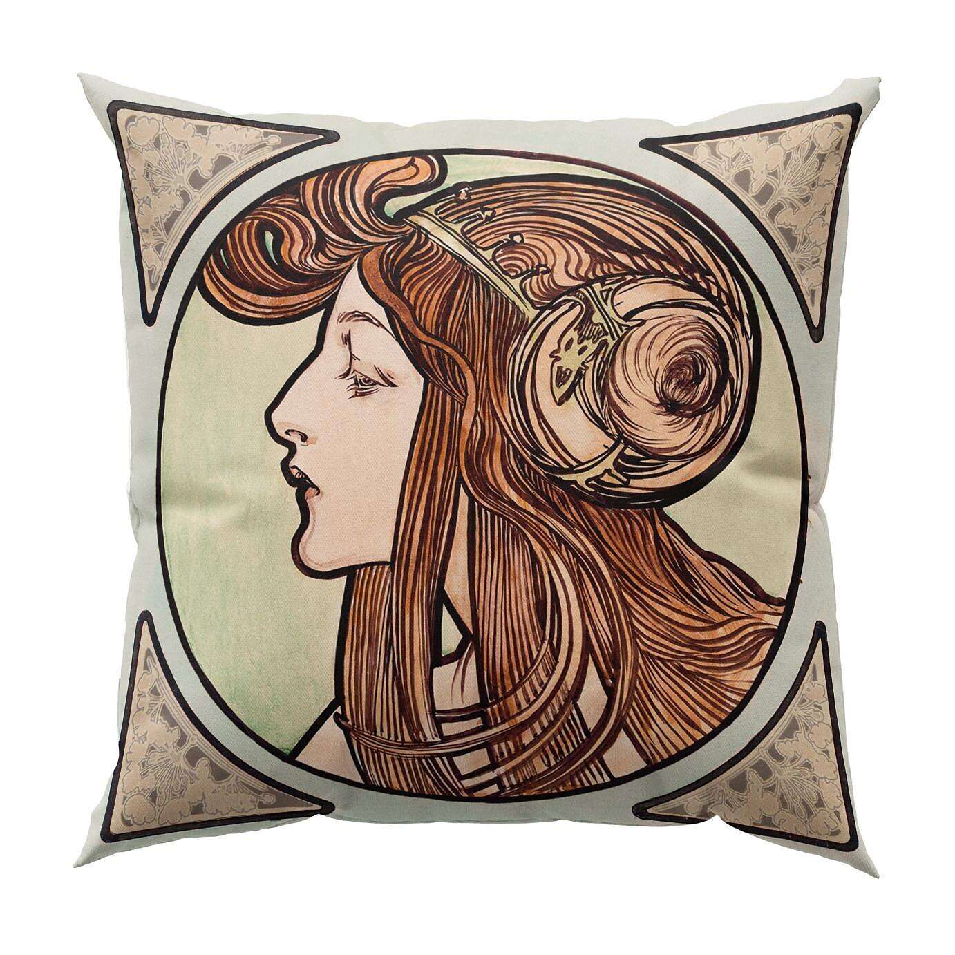 Art Nouveau Double Side Pillow Cover 4PC