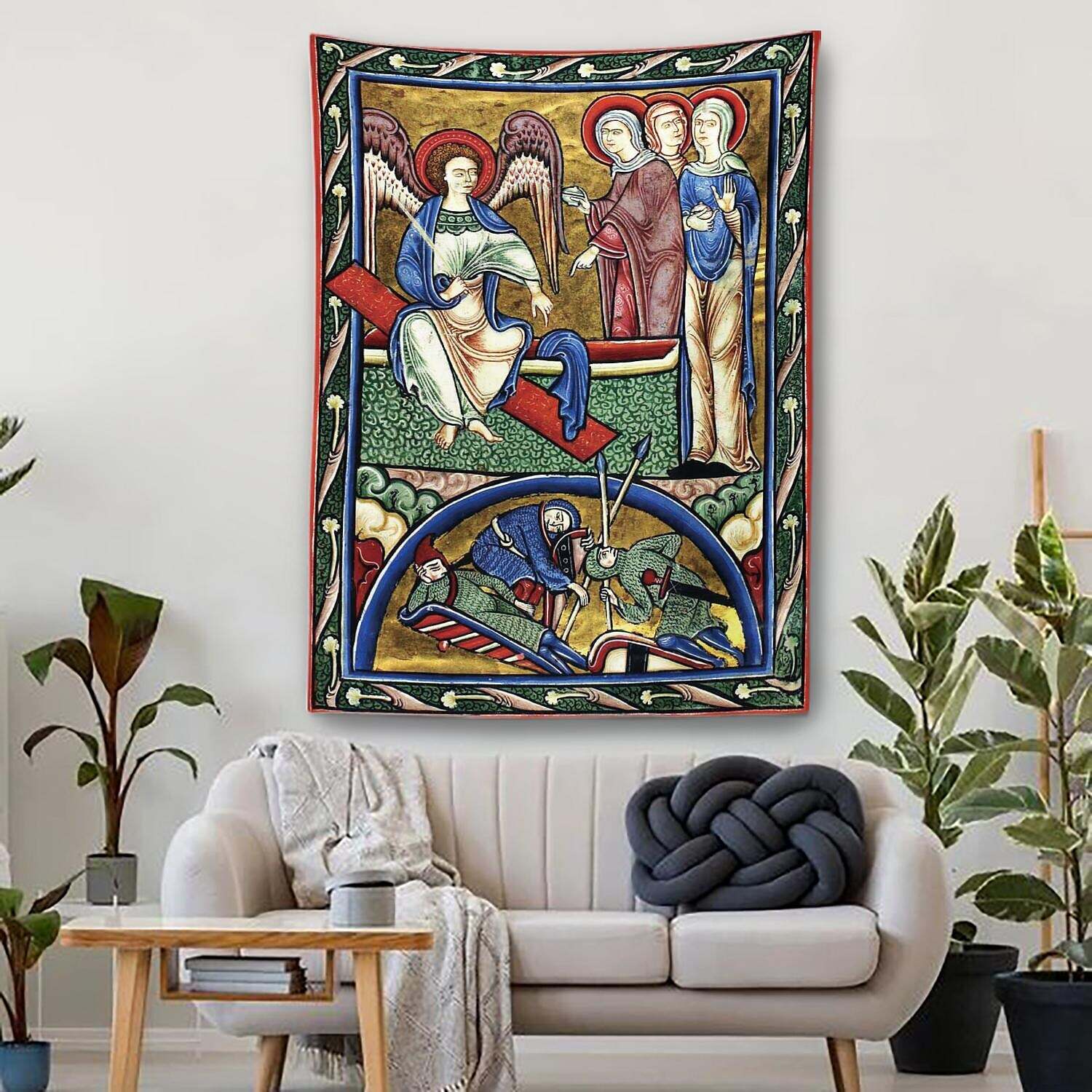 Medieval Painting Wall Tapestry Art Decor Decoration