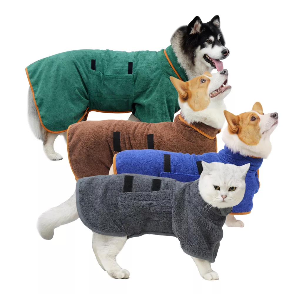 🎄Christmas Hot Sale 50% OFF-Super absorbent pet bathrobe (Free Shipping Over Two Piece）