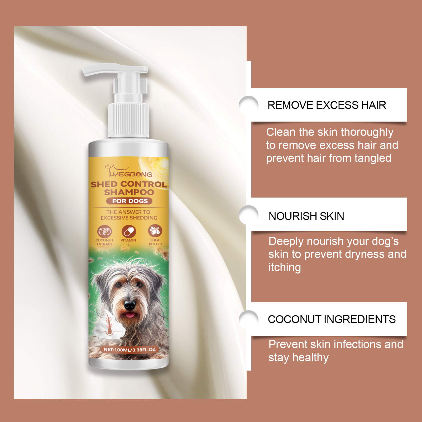 Shed Control Shampoo For Dogs