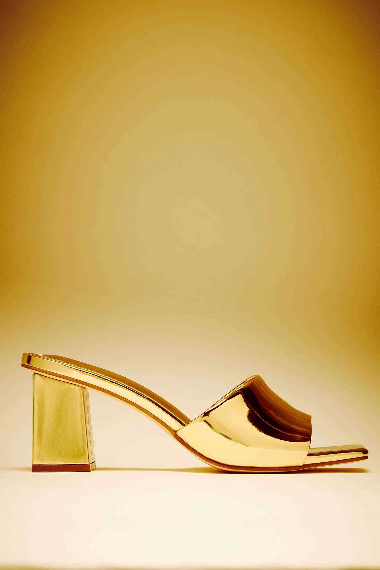 Meant To Last Heeled Mules    Gold