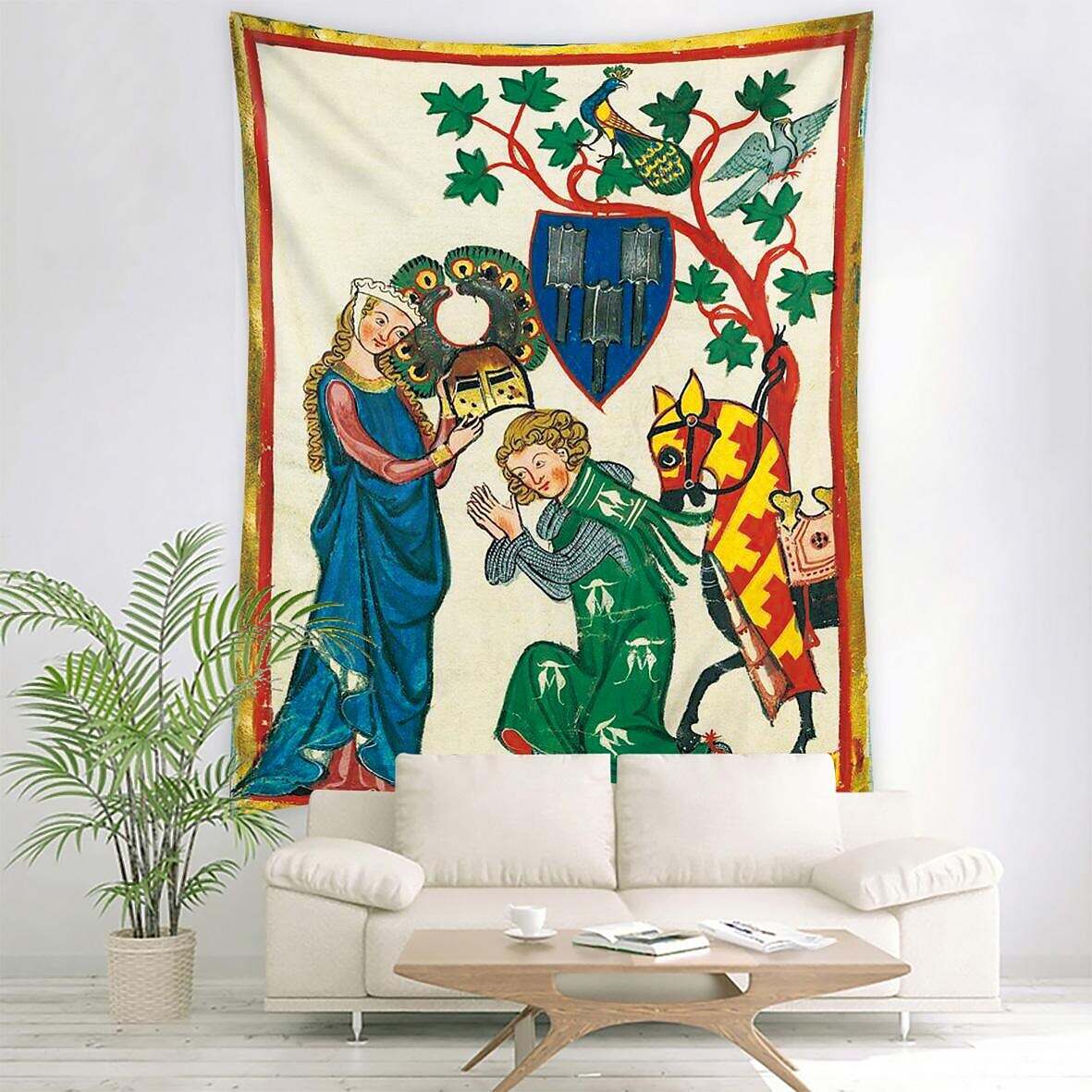 Medieval Large Wall Tapestry Art Decor