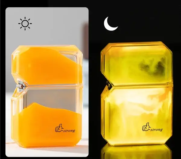 🔥Luminous color quicksand kerosene windproof lighter🔥