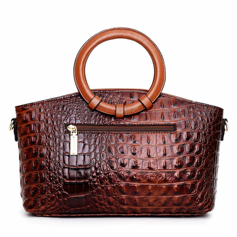 GENUINE VINTAGE CROCODILE HANDBAG