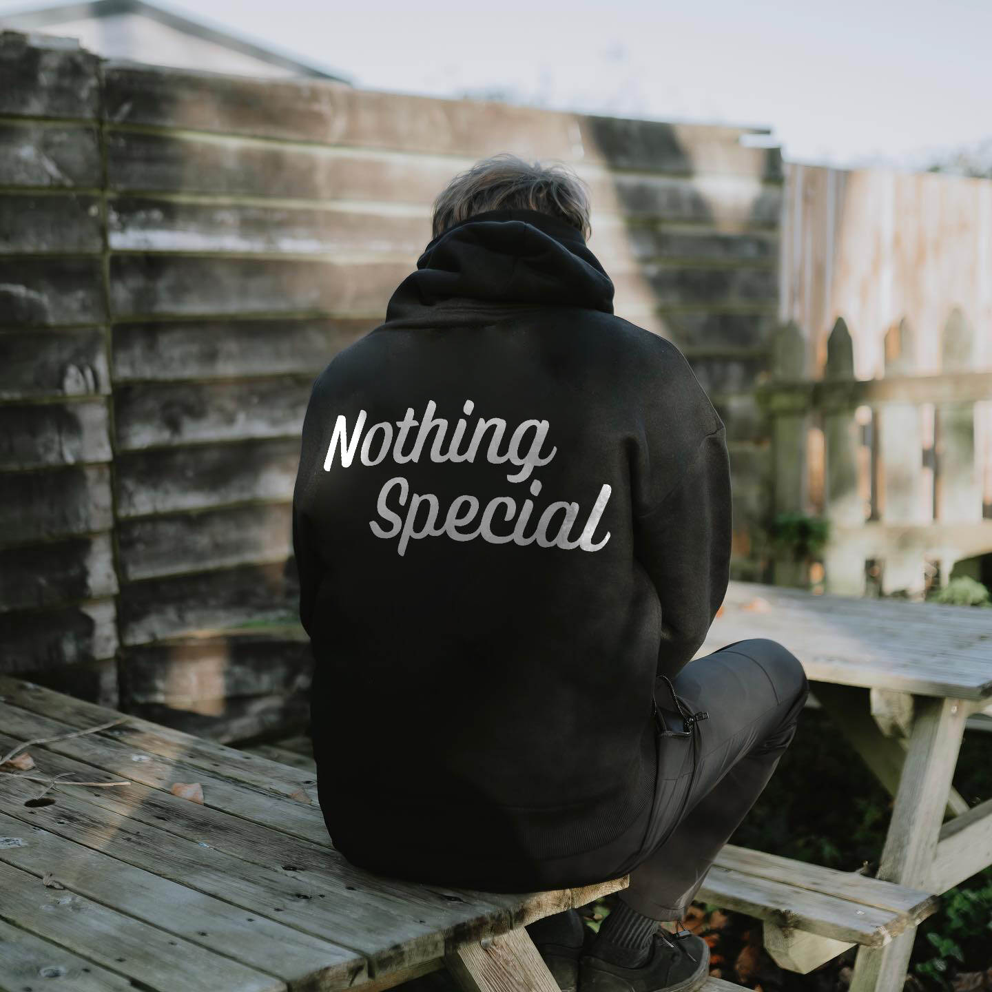 Nothing Special Letter Print Hoodie