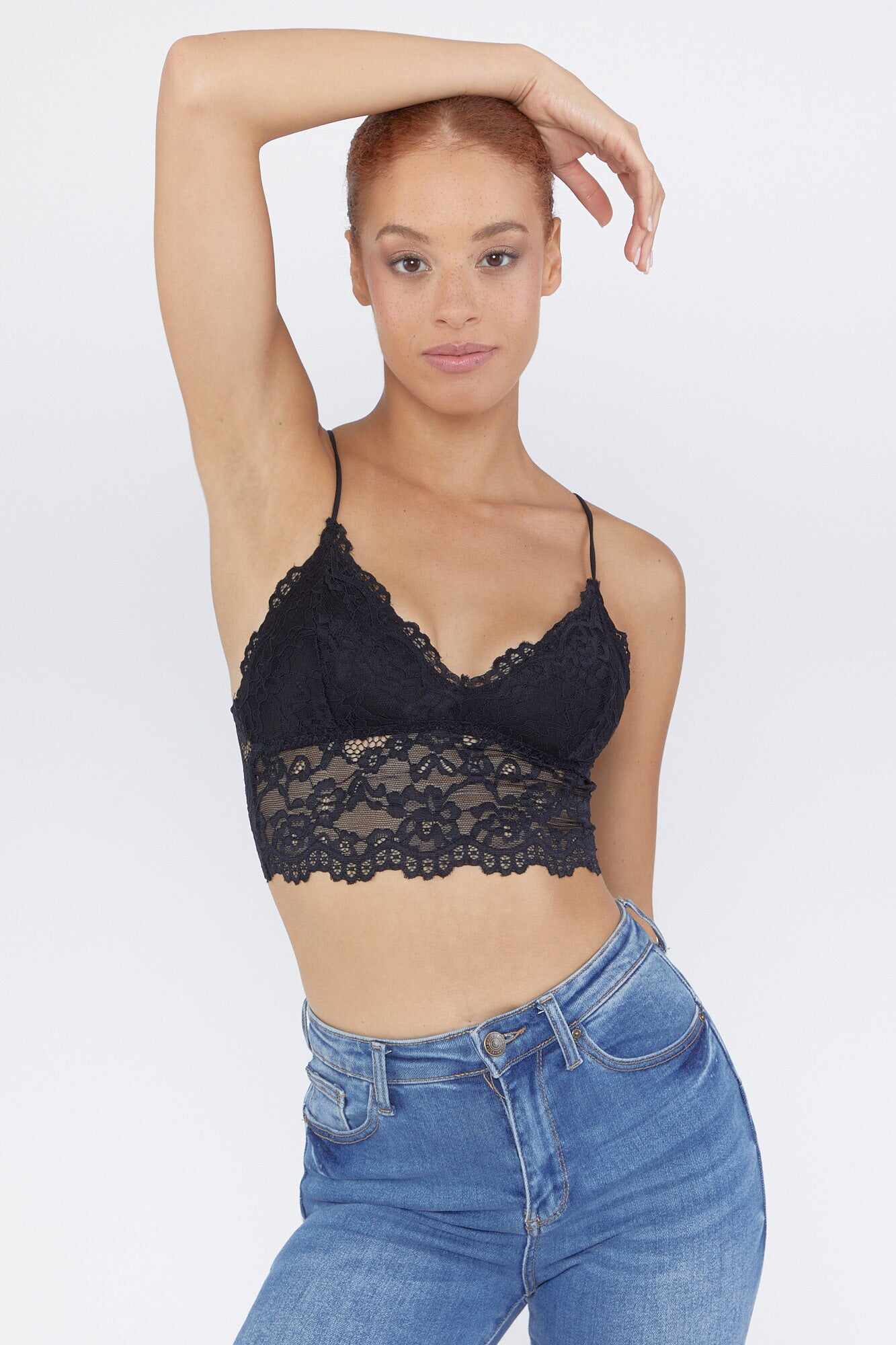 Women Apparel | Lace V-Neck Bralette Light Pink Forever21 - FS76455