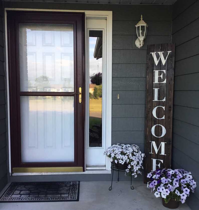 Welcome Sign, Front Door Welcome Sign, Welcome Sign Front Porch, Welcome Sign Front Door, Wood Welcome Sign, Rustic Wood Welcome Sign