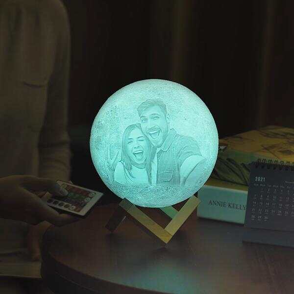 Custom 3D Photo Moon Lamp