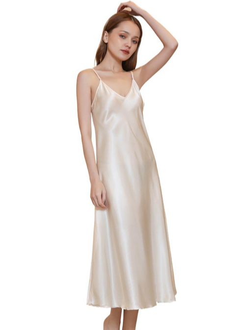 Plain Spaghetti Simple Nightdress