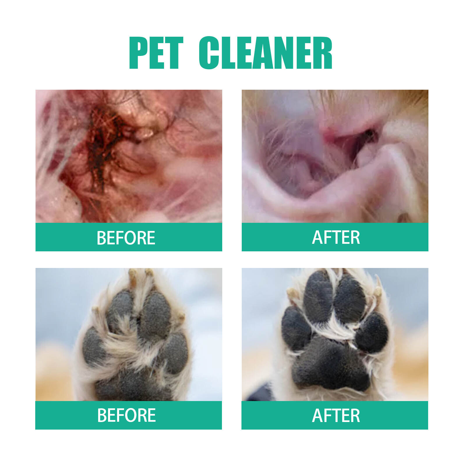 Pet Ear Cleaner Finger Wipes