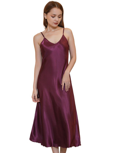 Plain Spaghetti Simple Nightdress