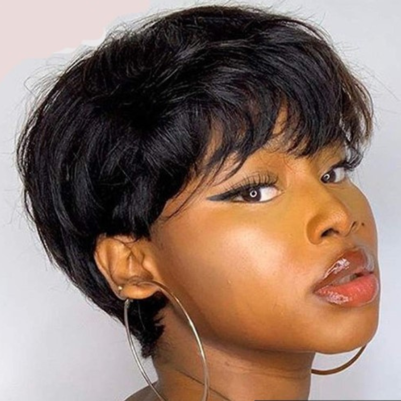 Short Pixie Cut Wig Brazilian